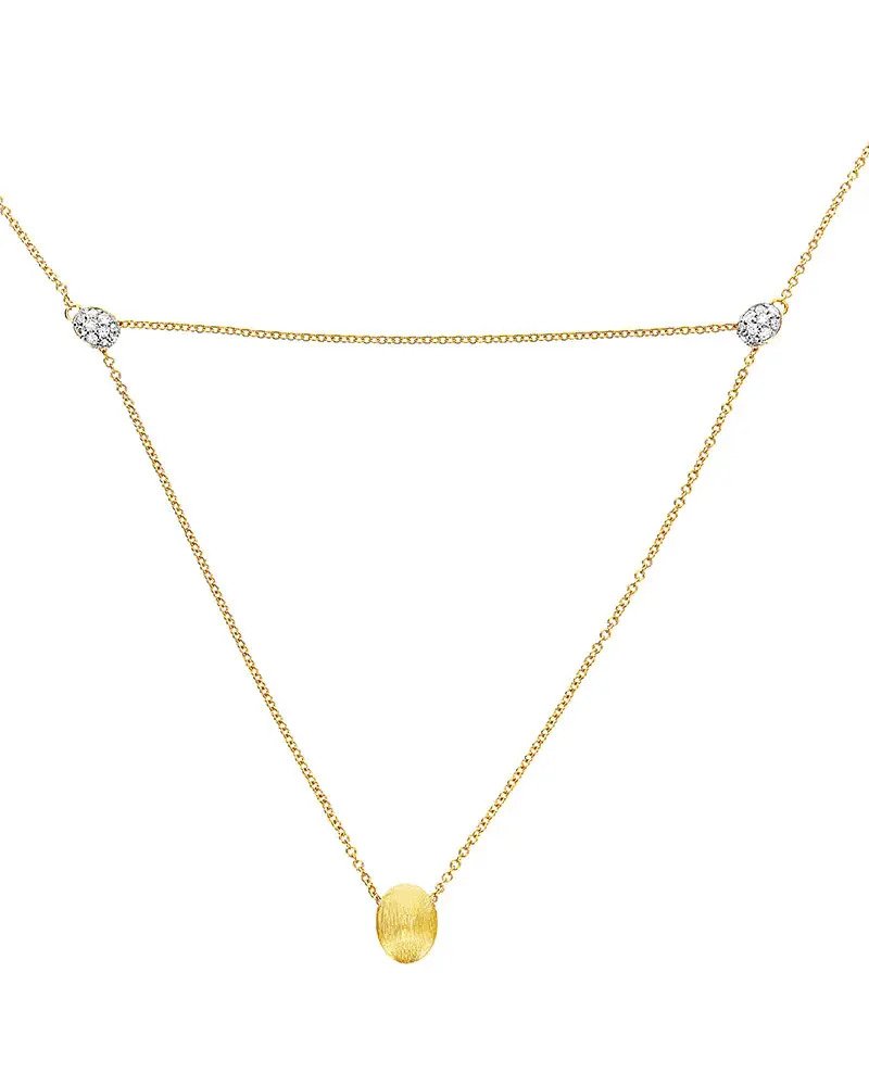 Dancing in the Rain Elite Luce 3 in 1 Small Diamond Convertible Necklace in 18kt Yellow Gold