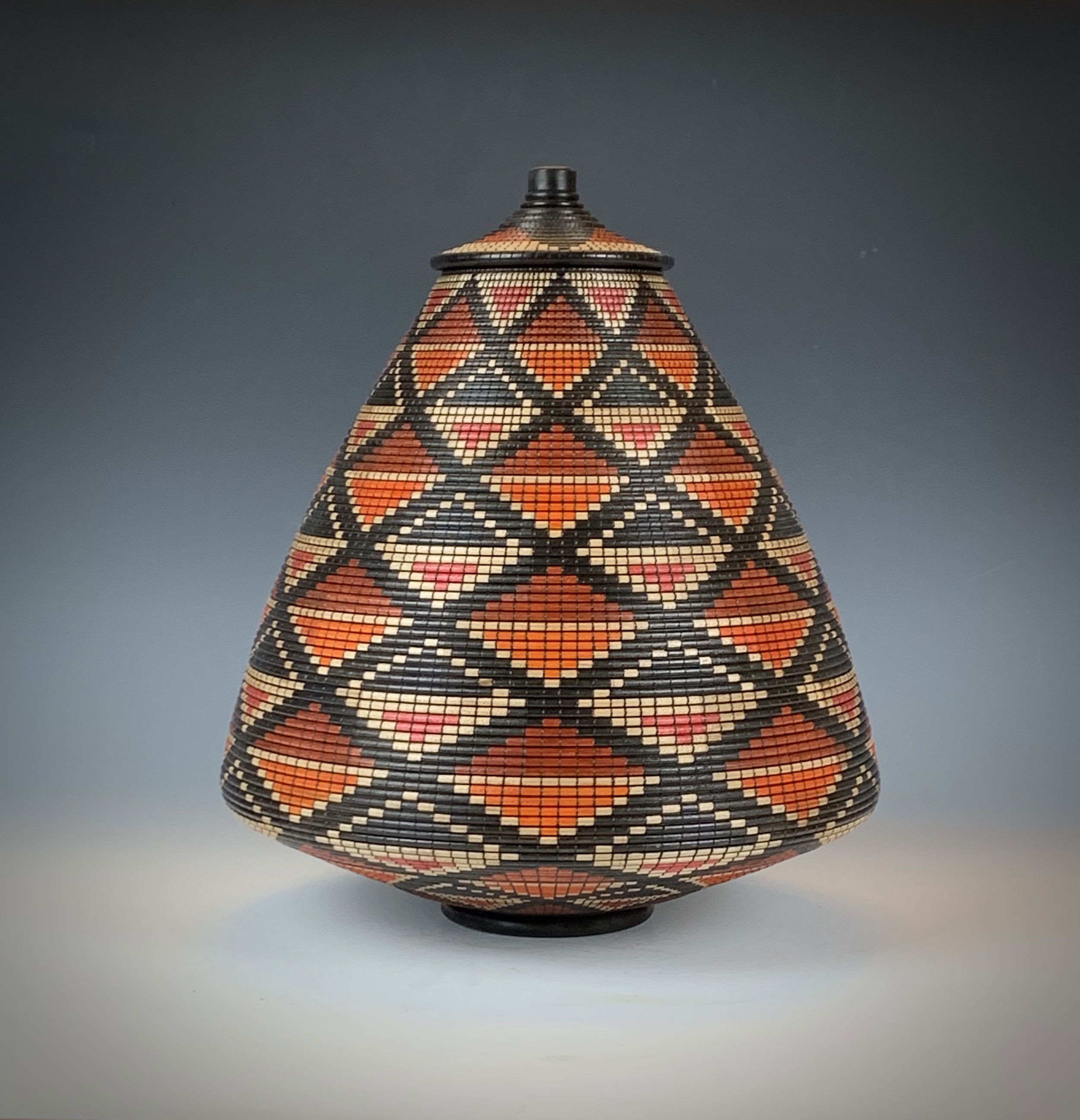 Basket Illusion African Basket Wood Vessel