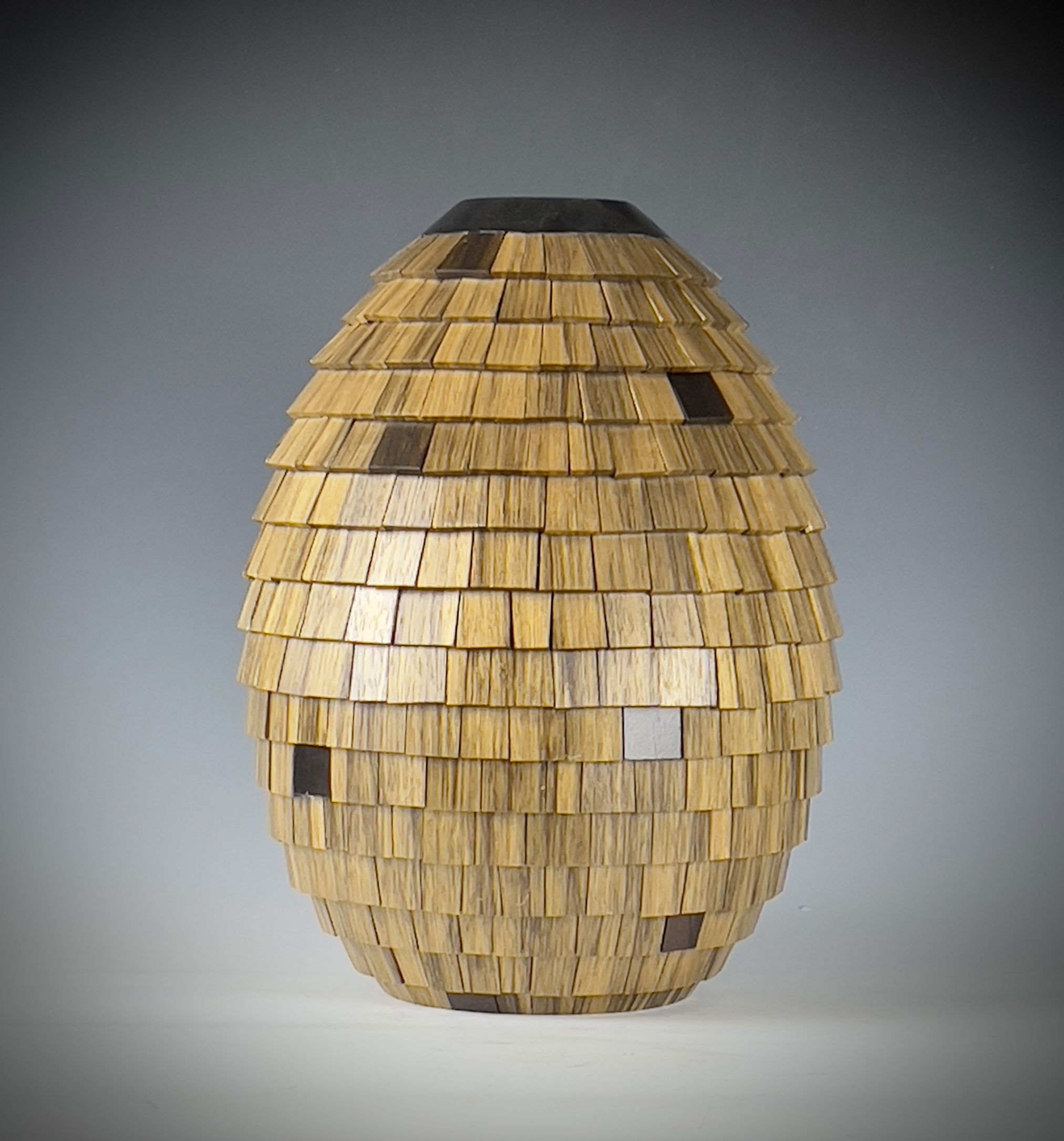Shingles Turned Wood Vessel