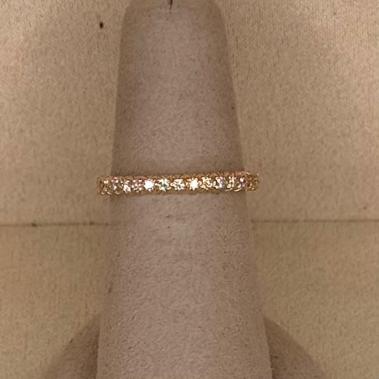 Arbor Small Eternity Band Ring with 0.34ctw of White Diamonds in 18kt Rose Gold
