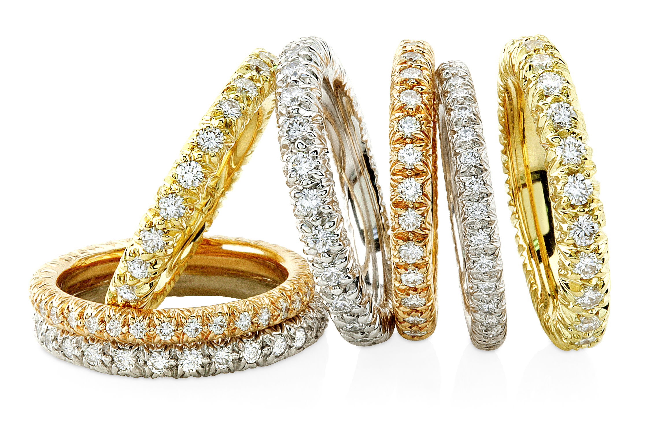 Arbor Small Eternity Band Ring with 0.34ctw of White Diamonds in 18kt Rose Gold