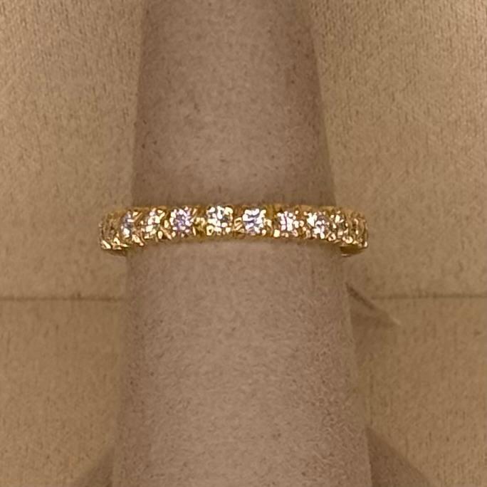 Eternity Band Ring with 0.75ctw of White Diamonds in 19kt Yellow Gold