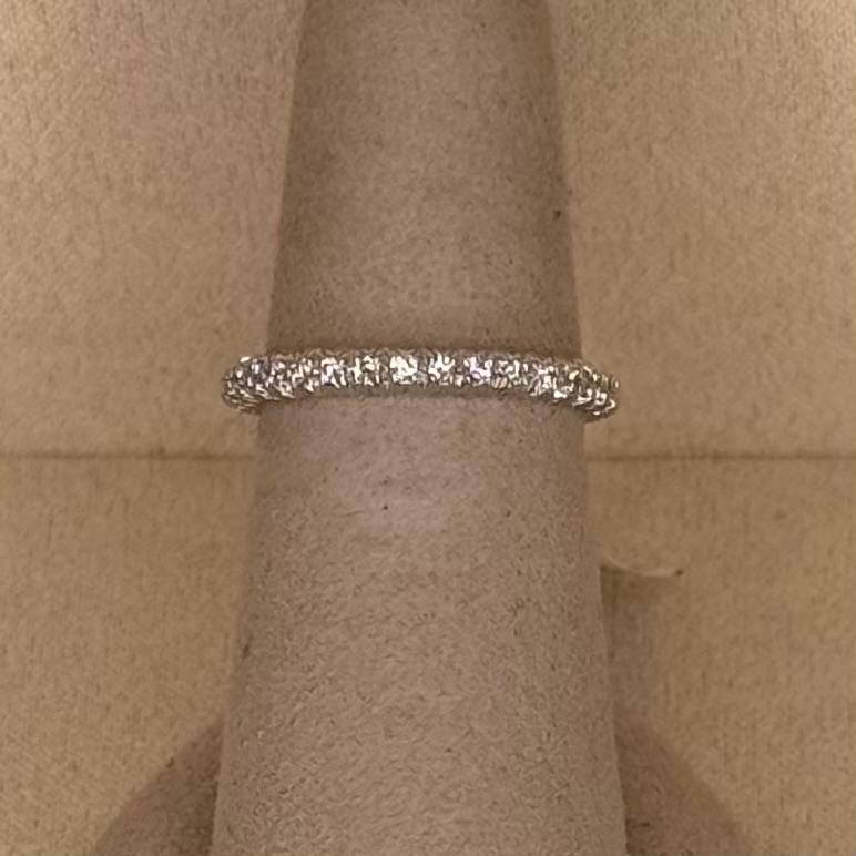 Arbor Small Eternity Band Ring with 0.34ctw of White Diamonds in 18kt White Gold