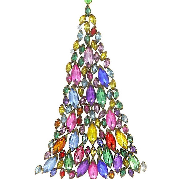 Closeup photo of Jeweled Christmas Tree