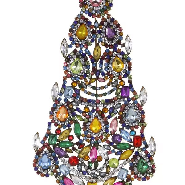 Closeup photo of Jeweled Christmas Tree