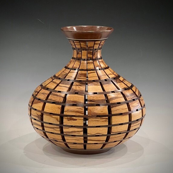 Closeup photo of Open Segmented Vessel in Marblewood and Ebony