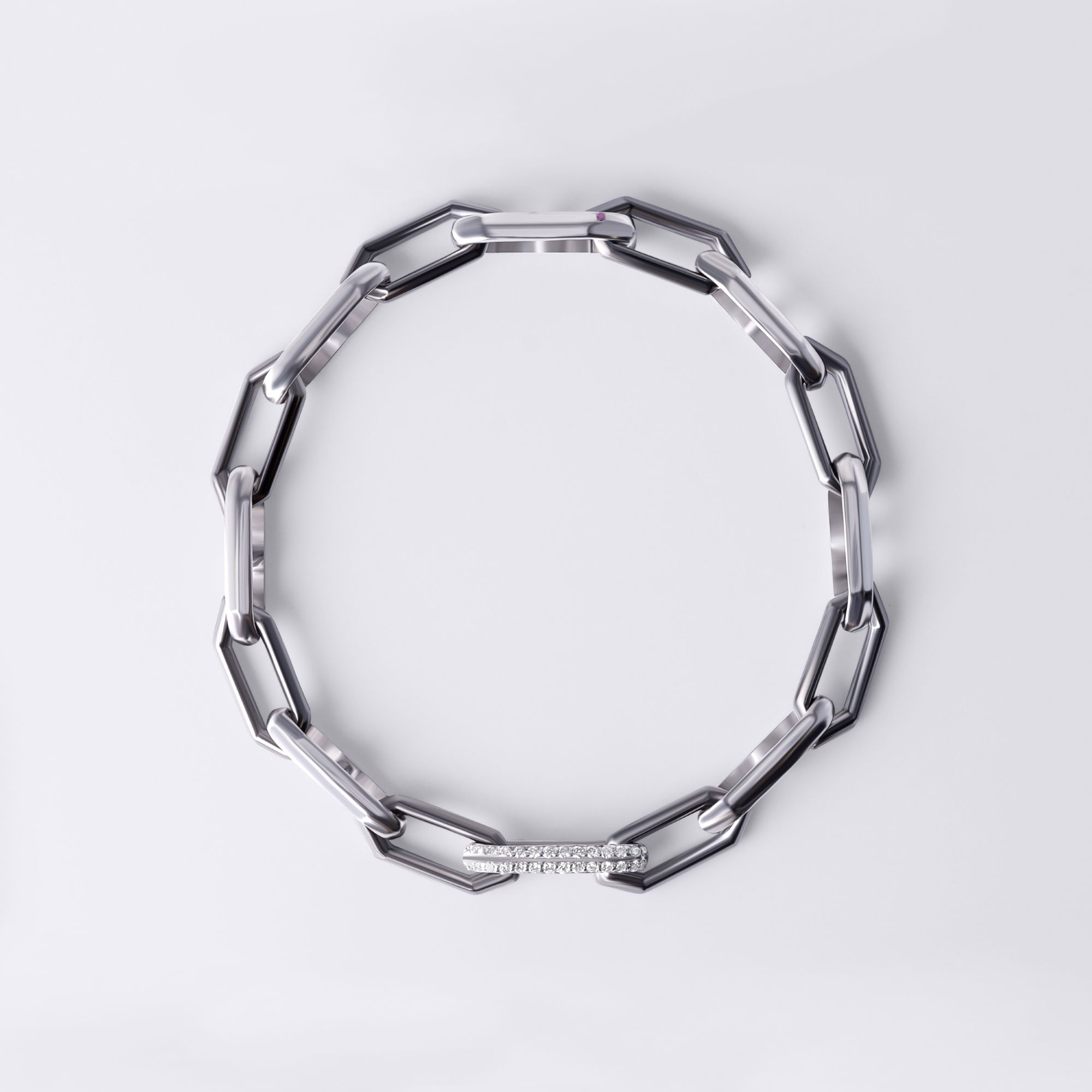Legacy Link Alternating Bracelet with GRWN Diamonds