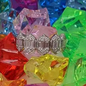 Sparkling gemstone setting in a ring