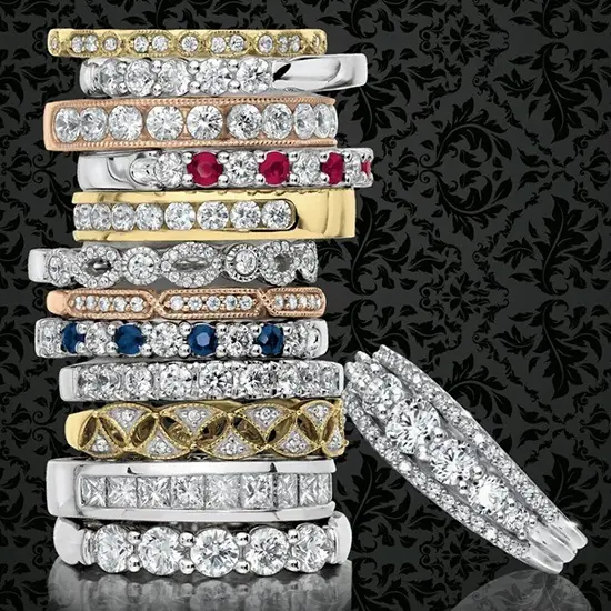 Stackable rings collection