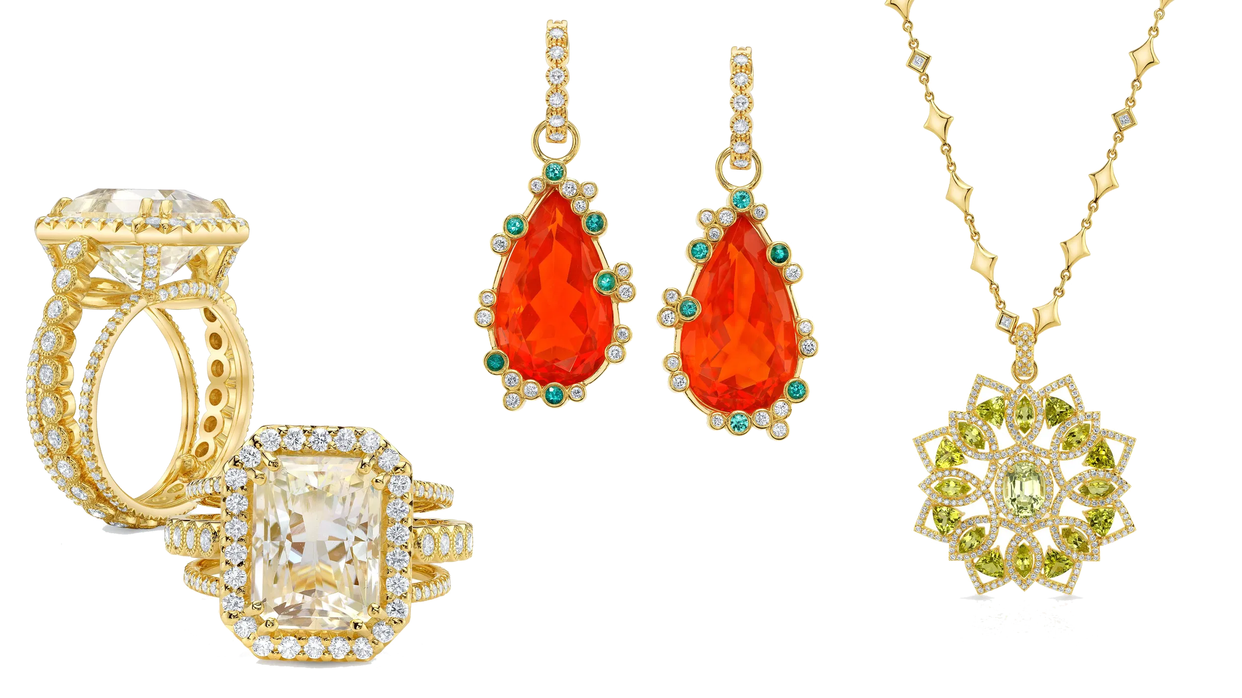 Image of Bold Gemstone Jewelry for Statement Looks