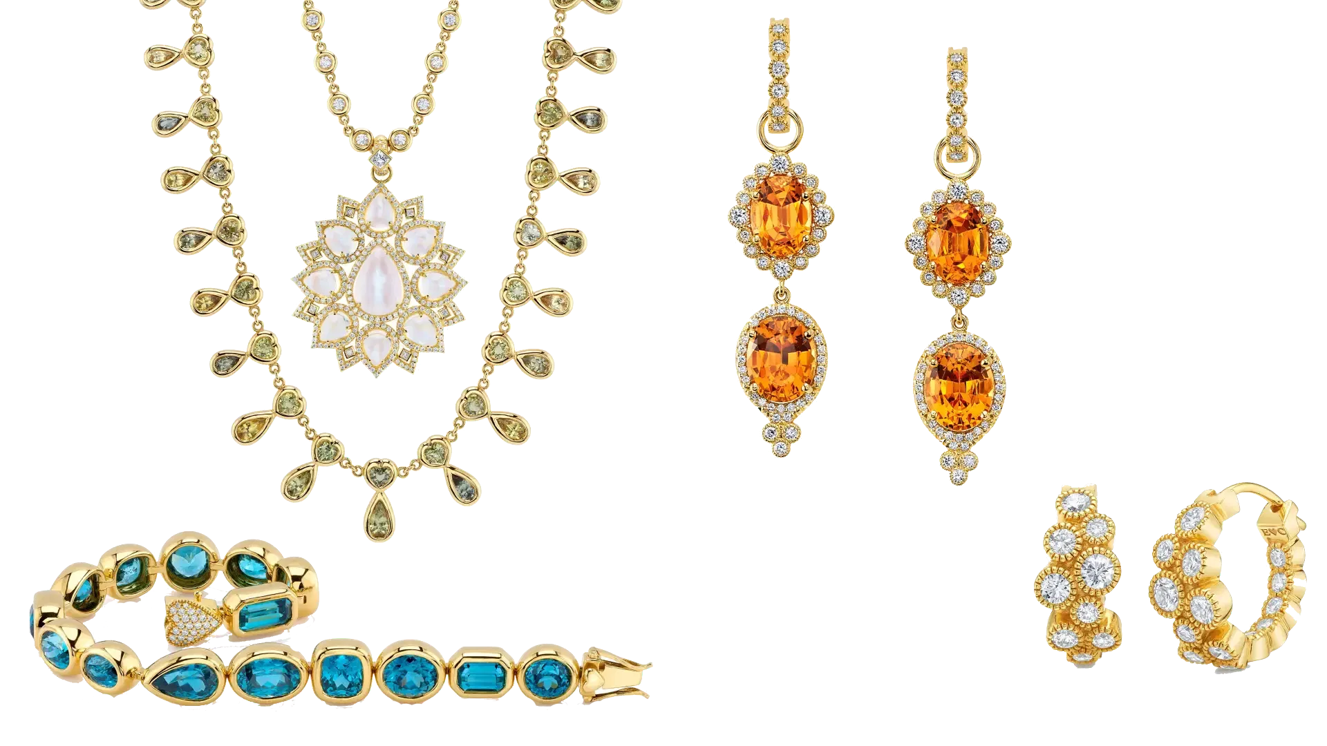 Image of Luxury Statement Jewelry Collection in Gold