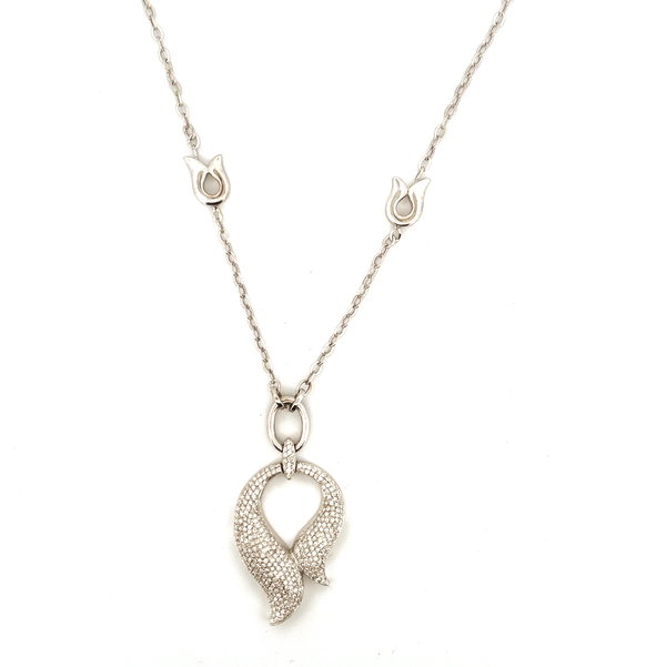 Closeup photo of 18K WG DIA NECKLACE DIA: 1.21CT