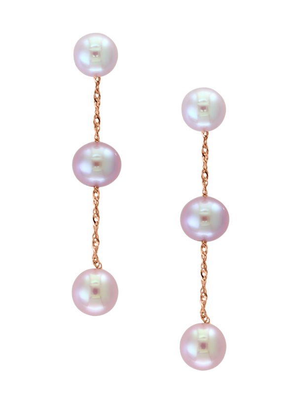 These 14K Rose Gold Natural Pink Freshwater Pearl Earrings feature 6-6.5mm semi-round pearls with a soft pink hue. The pearls' natural glow is beautifully enhanced by the warm, feminine tones of 14K rose gold. Perfect for everyday wear or special occasions, these classic studs offer effortless elegance and secure comfort with post backings.Key Features:- 6-6.5mm natural pink freshwater pearls- Set in 14K rose gold- Semi-round shape with a luminous glow- Secure post backings for comfort and durabilityPlease Note:- Photos may be enlarged or enhanced for detail.- Pearls may be treated to enhance their appearance and require special care. 14K ROSE GOLD NATURAL PINK FRESH WATER PEARL EARRING