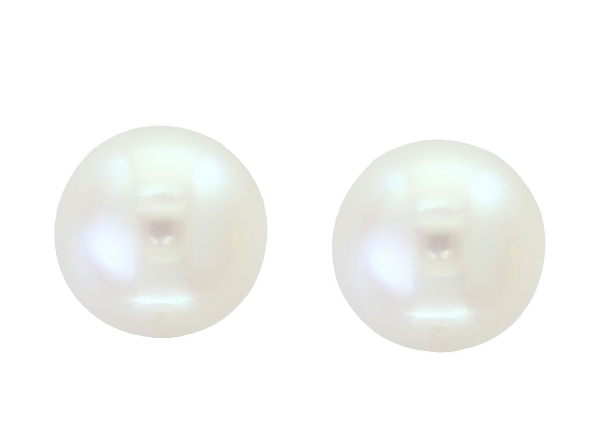 These 14K Yellow Gold White Freshwater Pearl Stud Earrings feature 7-7.5mm button-shaped pearls with a smooth, lustrous surface and a classic white hue that radiates understated beauty. Set in warm 14K yellow gold, the contrast between the metal and the pearl’s iridescence creates a harmonious and refined look. Ideal for both everyday wear and special occasions, these earrings offer a versatile, sophisticated style that complements any outfit. Secure and comfortable, they are a must-have addition to your fine jewelry collection.Key Features:- 7-7.5mm button-shaped freshwater pearls- Set in 14K yellow gold- Smooth, lustrous surface with a classic white hue- Secure and comfortable for everyday wearPlease Note:- Photos may be enlarged or enhanced for detail.- Pearls may be treated to enhance their appearance and require special care. 14K YELLOW GOLD WHITE FRESH WATER PEARL STUD EARRING
