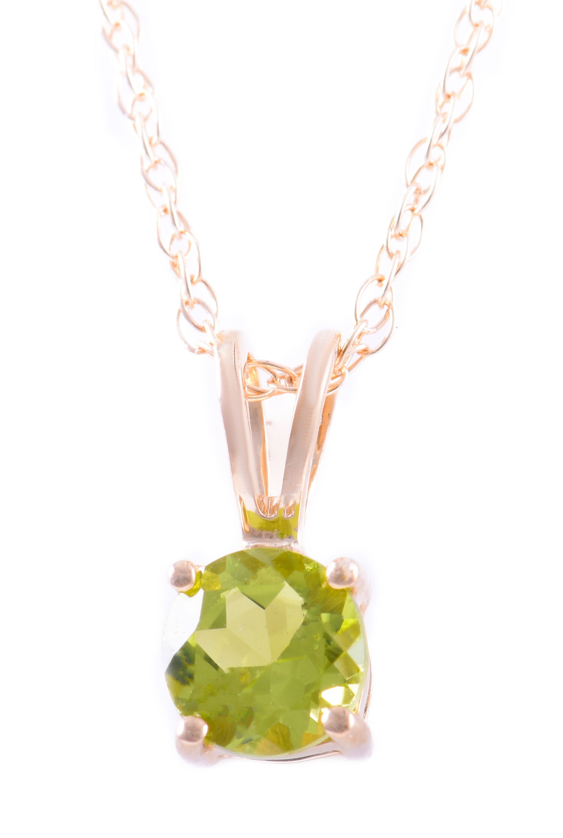 This 14K Yellow Gold Peridot Pendant with Chain features a stunning peridot gemstone, glowing with vibrant green hues. The warm yellow gold setting beautifully complements the brightness of the peridot, creating a radiant contrast.Key Features:- Stunning peridot gemstone- Set in 14K yellow gold- Includes a matching chain- Adds a fresh, elegant touch to any ensemblePlease Note:- Gemstones may be treated to enhance beauty and require special care.- Photos may be enlarged or enhanced for detail.- Carat weights are approximate, with a possible variance of 0.05 carats. 14K YELLOW GOLD PERIDOT PENDANT WITH CHAIN