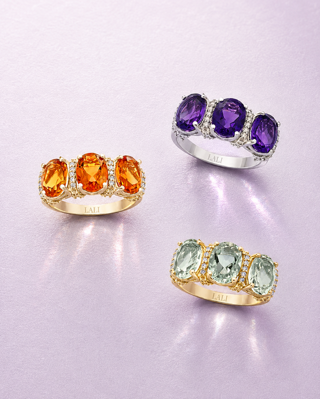 Image of Gilded Touch | Gold and Gemstone Rings by LALI Jewels