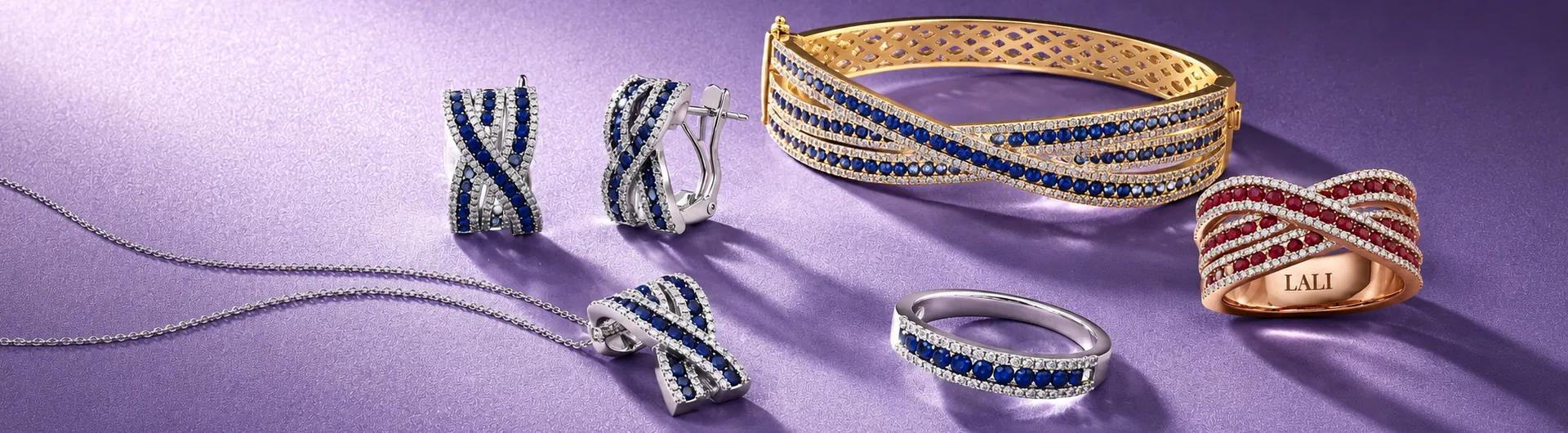Gold and gemstone jewelry pieces catching the light, evoking a celestial voyage