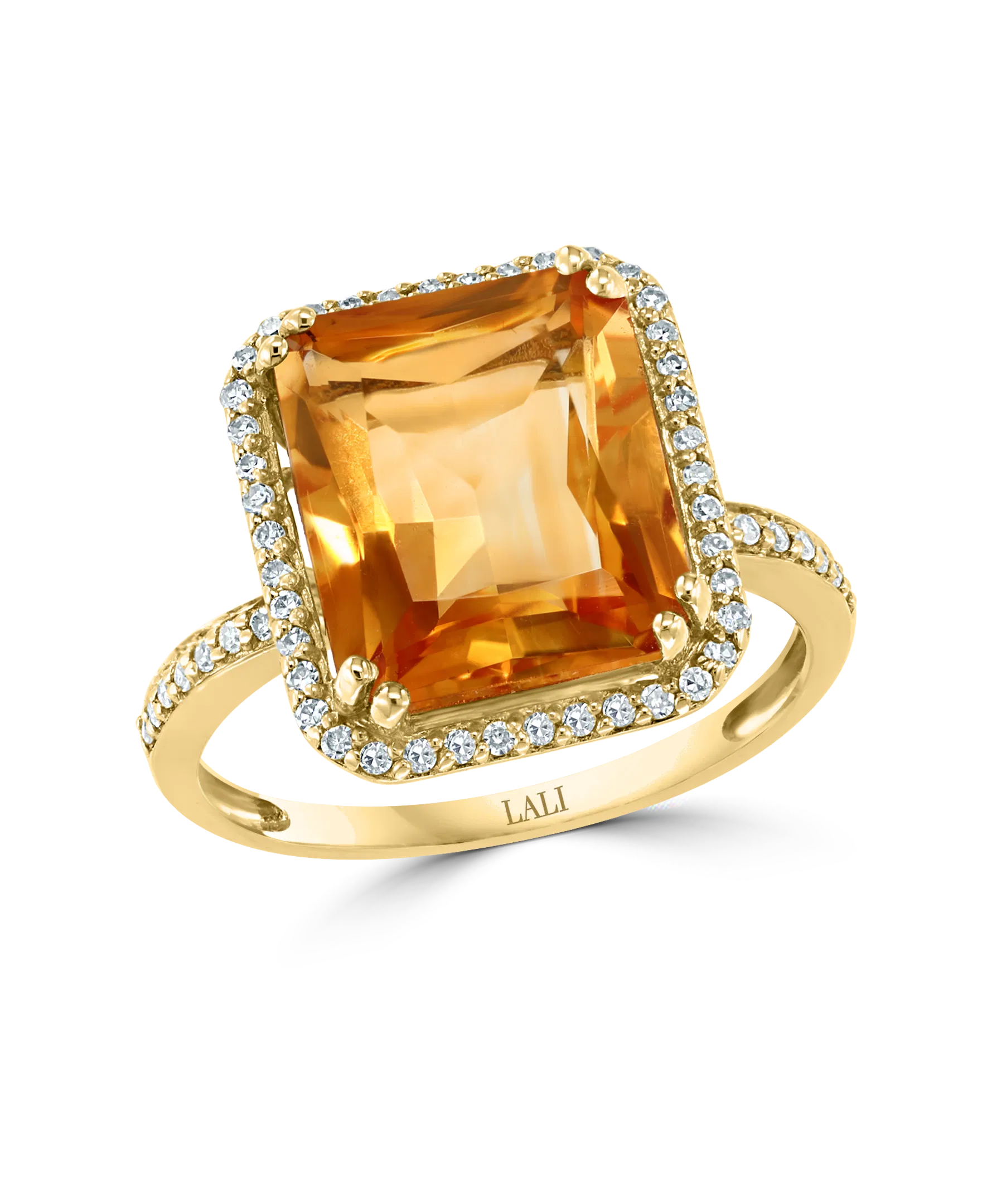Image of Shop Lali Jewels’ citrine jewelry collection, glowing with golden warmth an