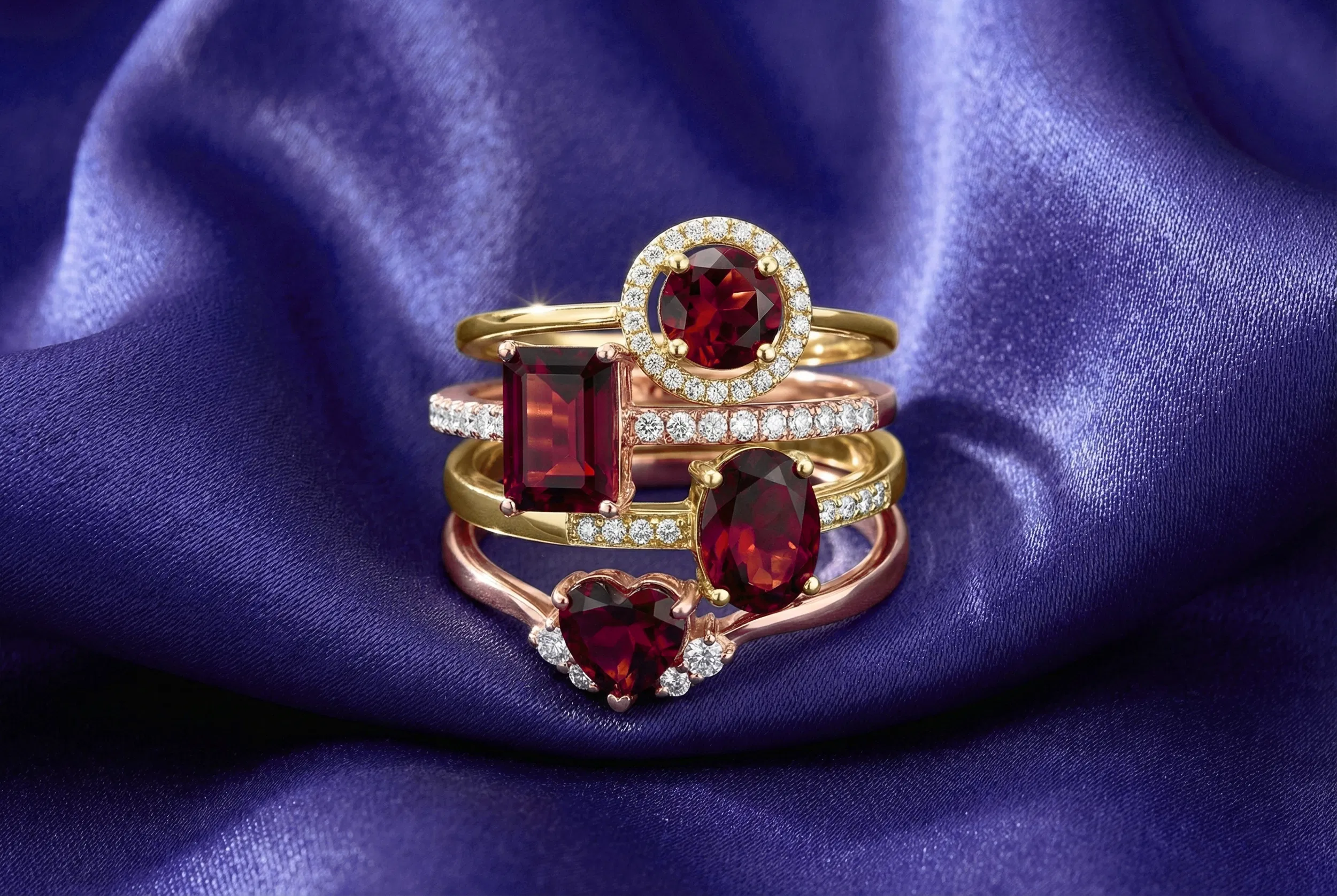 Image of Garnet Collection | January Birthstone Jewelry by LALI Jewels