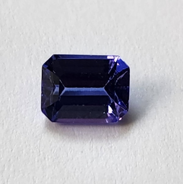 Closeup photo of TANZANITE 1.66CT EMERALD CUT