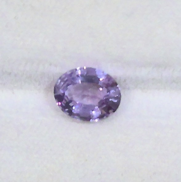Closeup photo of PURPLE SAPPHIRE OVAL 2.10CT. UNHEATED