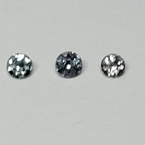 Closeup photo of ALEXANDRITE ROUND 0.82CT SET OF 3 PIECES