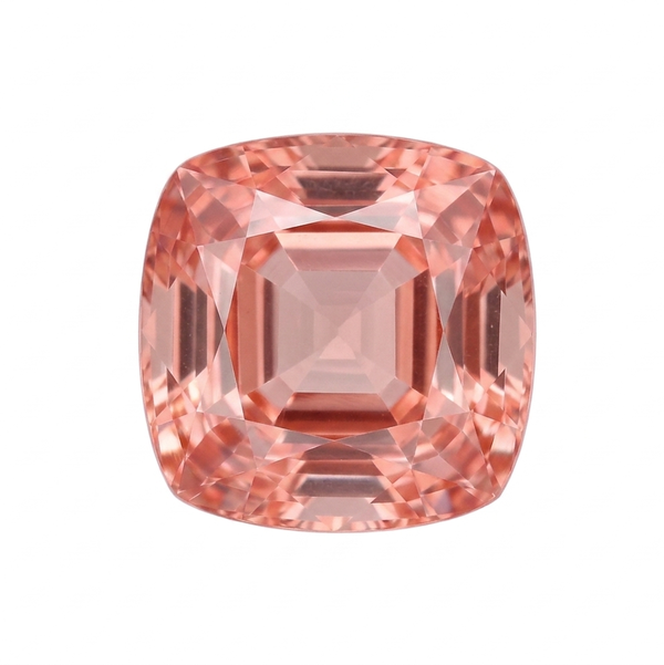 Closeup photo of PADPARADSCHA SAPPHIRE 0.57CT CUSHION GRS CERTIFITED
