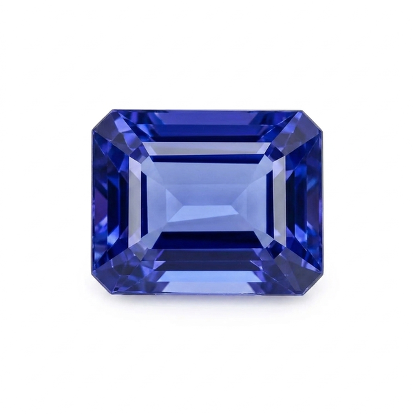 Closeup photo of TANZANITE 5.06CT EMERALD CUT