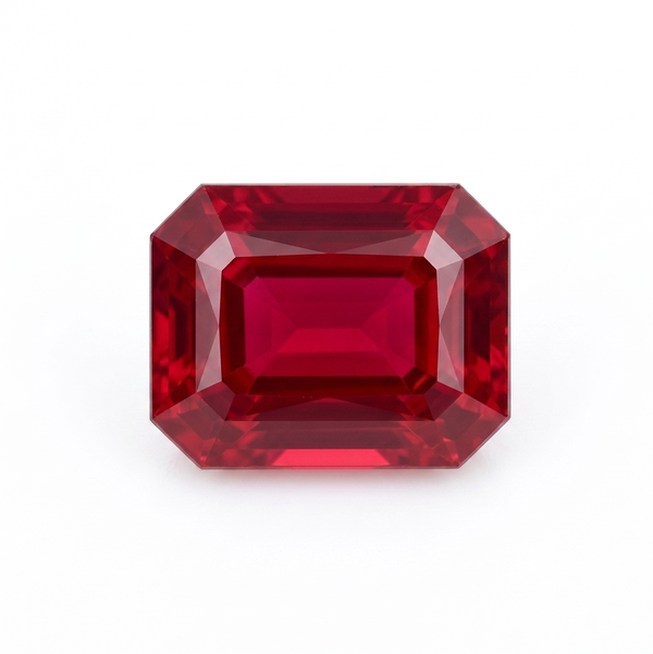Closeup photo of RUBY 1.00CT EMERALD CUT