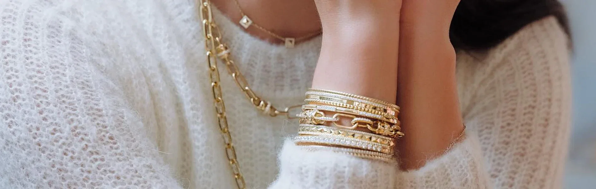 Image of Penny Preville Gold Bracelets and Layered Jewelry