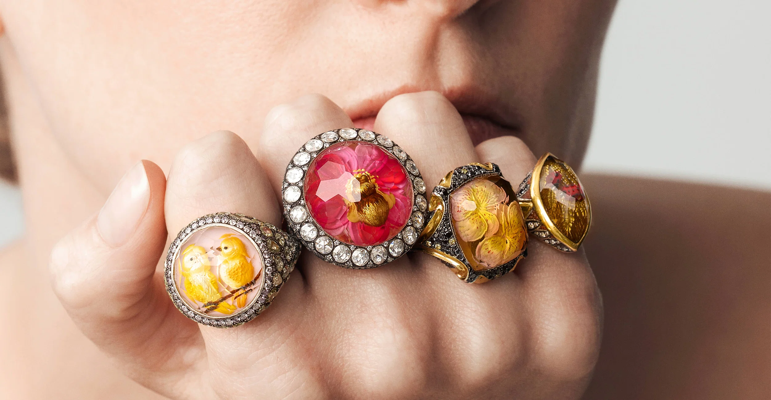 Image of Sevan Bicakci Statement Ring with Gemstones