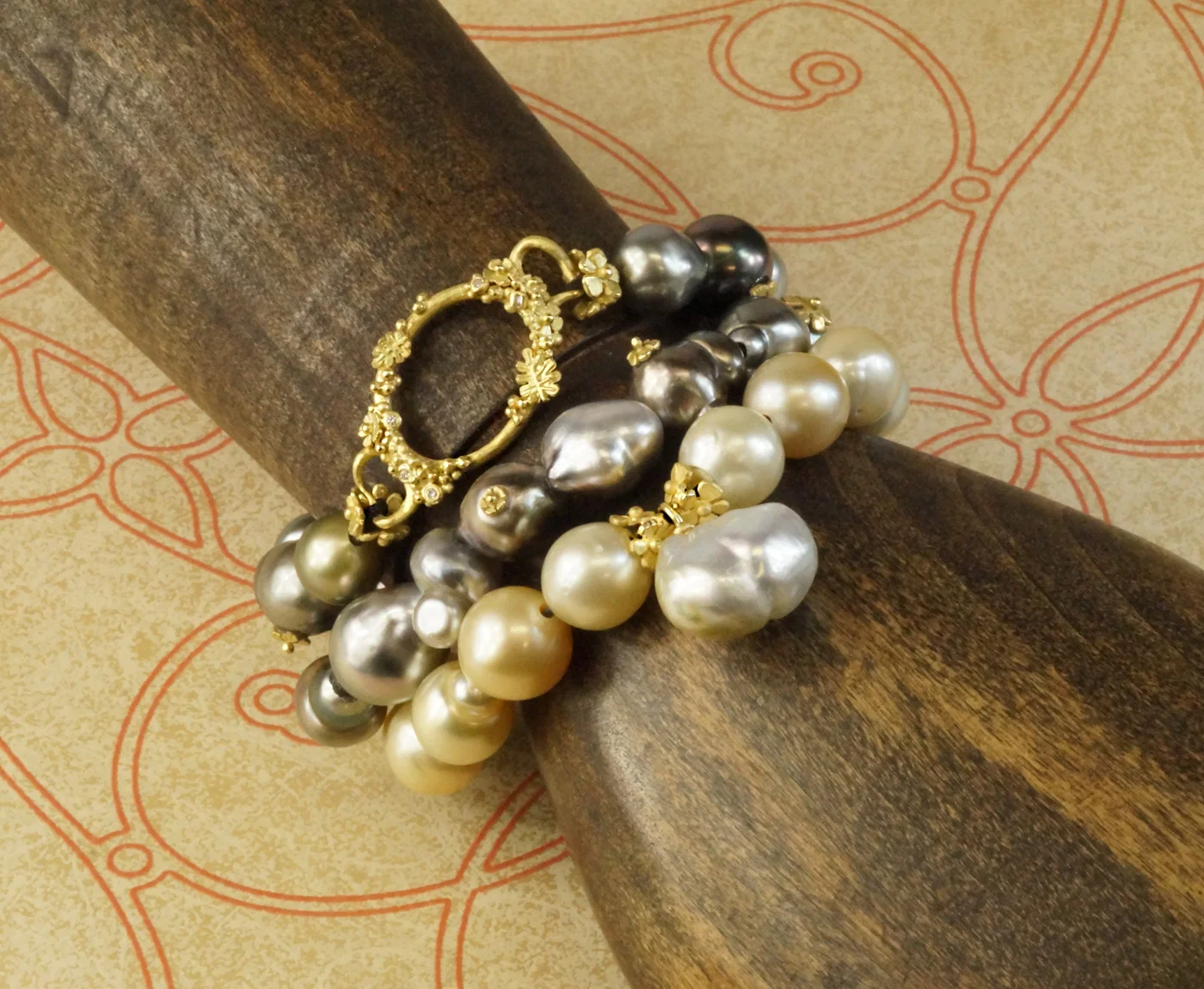 Image of Lene Vibe Sculptural Gold and Gemstone Jewelry