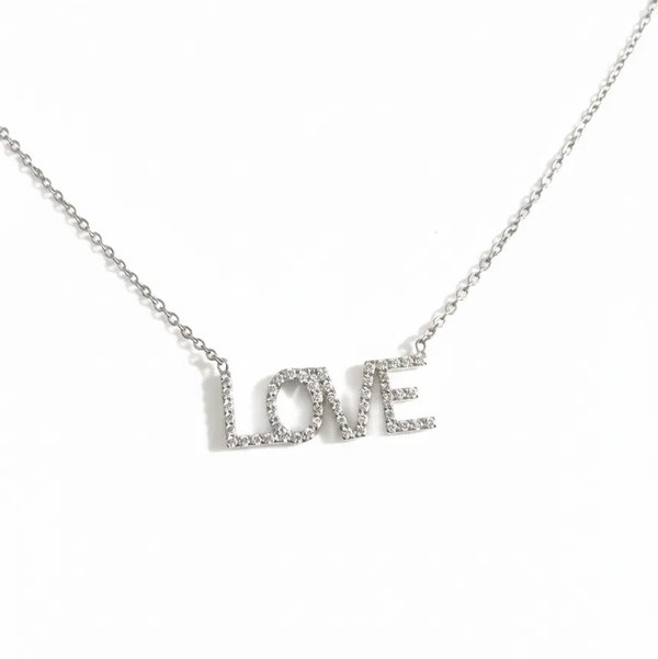 Lanae's Love pendant in 18K white gold