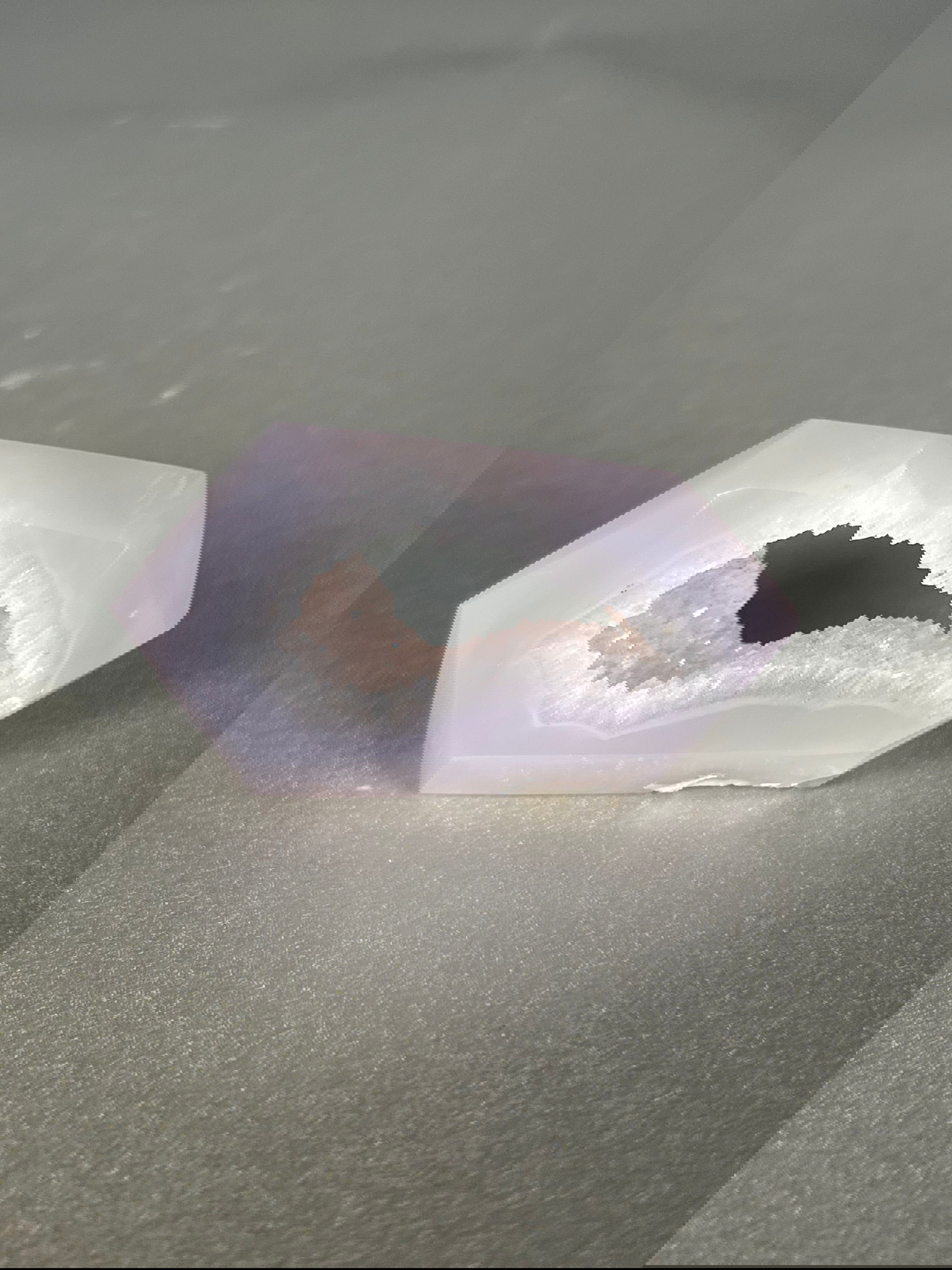 Indulge in the beauty of our Mini Agate Points. These miniature treasures feature the luxurious and mesmerizing stone, agate, in a double point design. Elevate your collection with the elegance and sophistication of these rare gems.Approx. 1.5" x 2.5" Mini Agate Points