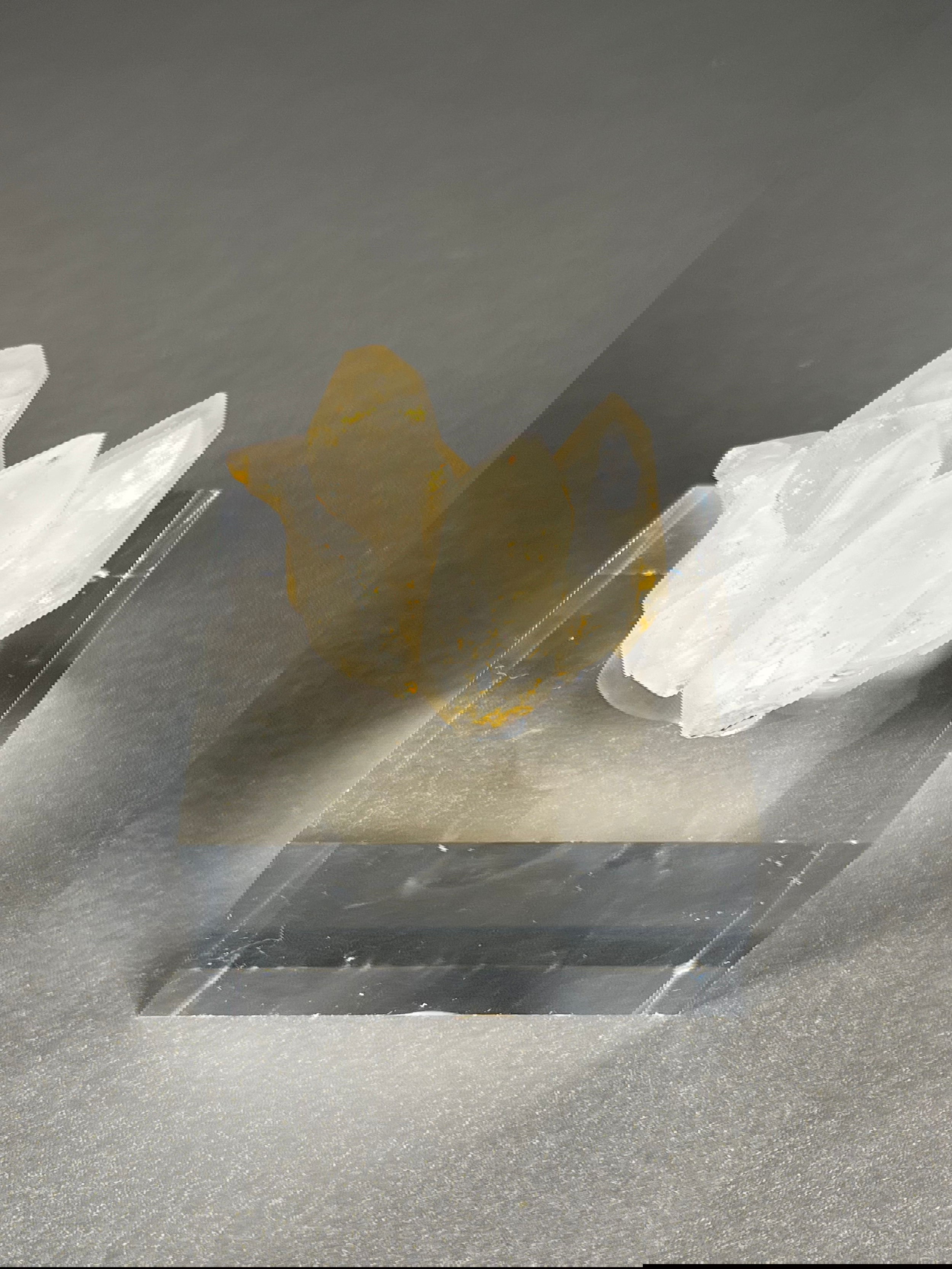 From Idaho's very own Challis Volcanics, this quartz specimen showcases how the Gem State got its name. This specimen features inclusions of Hematite, allowing you to obtain a unique piece of Idaho's natural history.Approx. 1" x 1.75" Challis Idaho Quartz Specimen