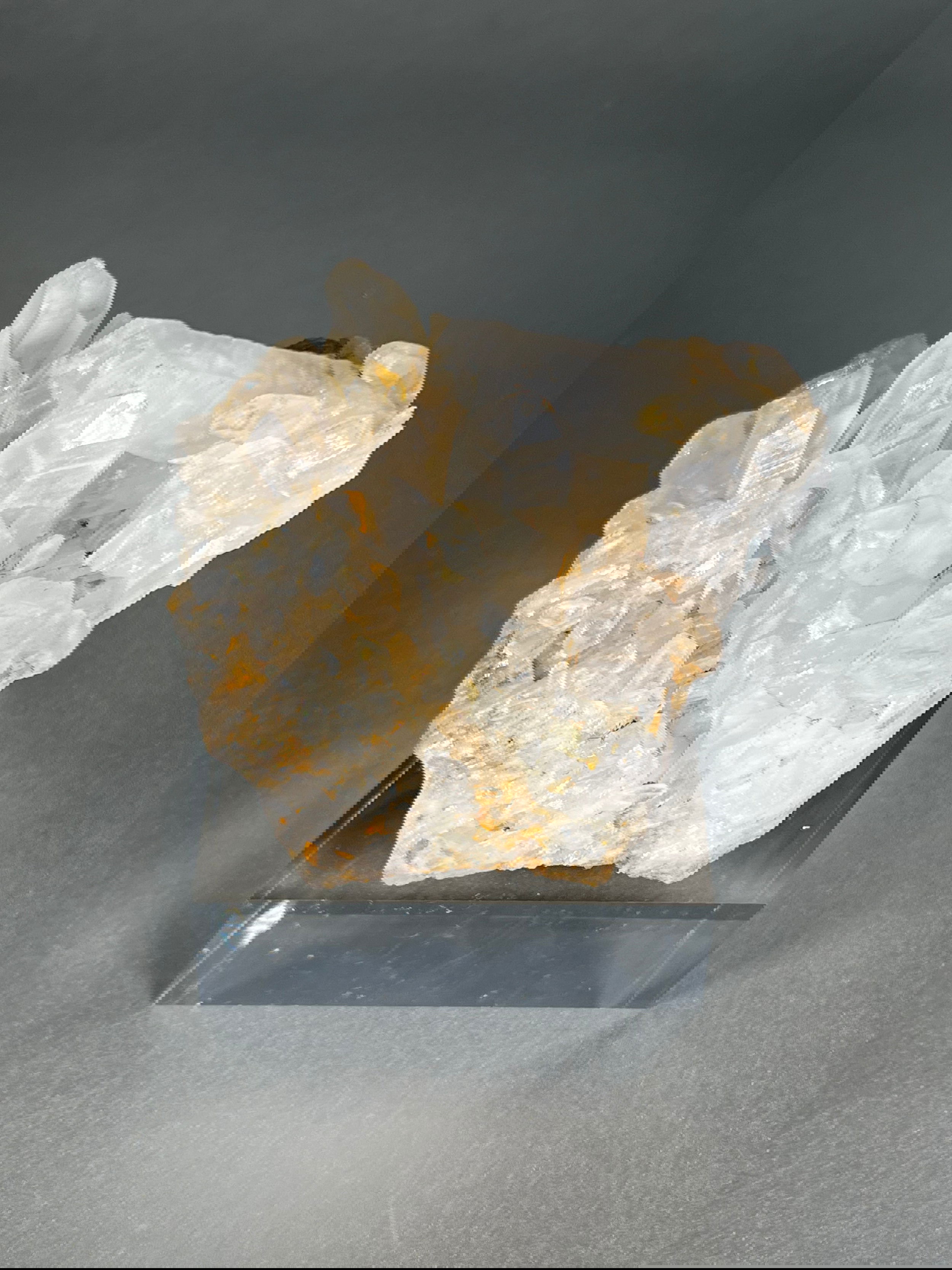 From Idaho's very own Challis Volcanics, this quartz specimen showcases how the Gem State got its name. This specimen features inclusions of Mimetite, Chlorite, and Hematite, allowing you to obtain a unique piece of Idaho's natural history.Approx. 3.5" x 3" Challis Idaho Quartz Specimen