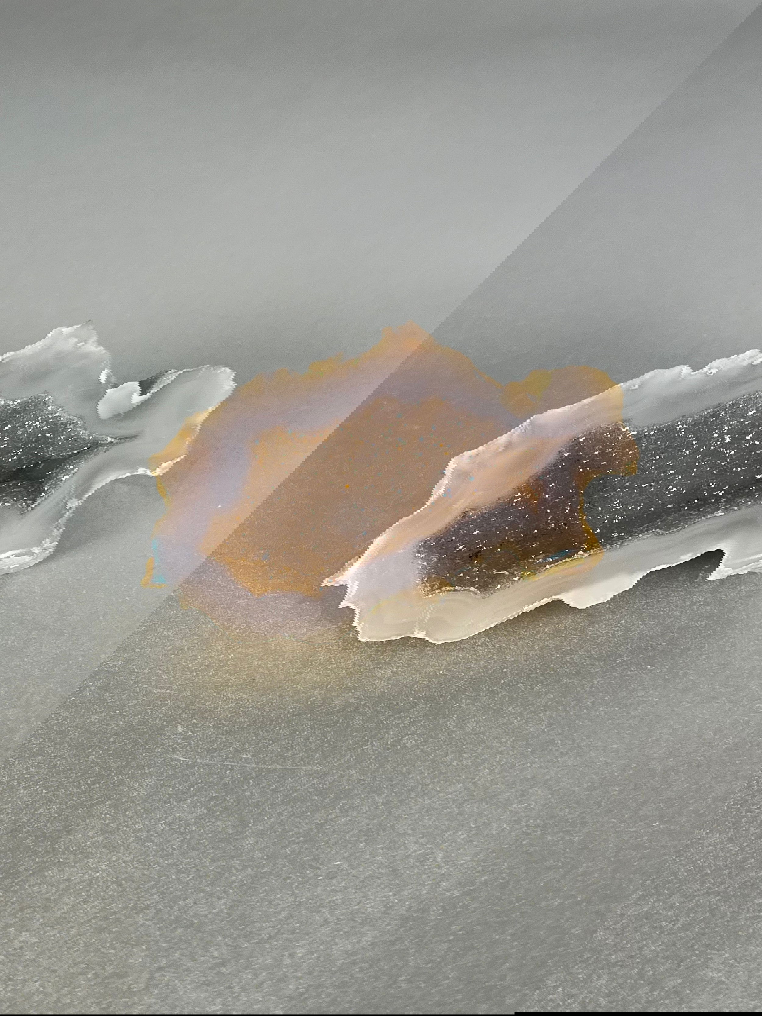 Experience the tranquility of nature with our unique Agate Geodes. These raw pieces are as one-of-a-kind as the natural world itself. Let the serene energy of these stunning agate geodes bring a touch of exclusivity to your decor.Approx. 2.5" Agate Geode