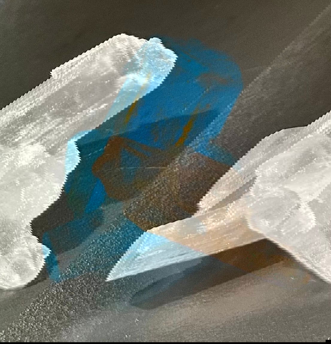 Aquamarine and Quartz Mineral Specimen