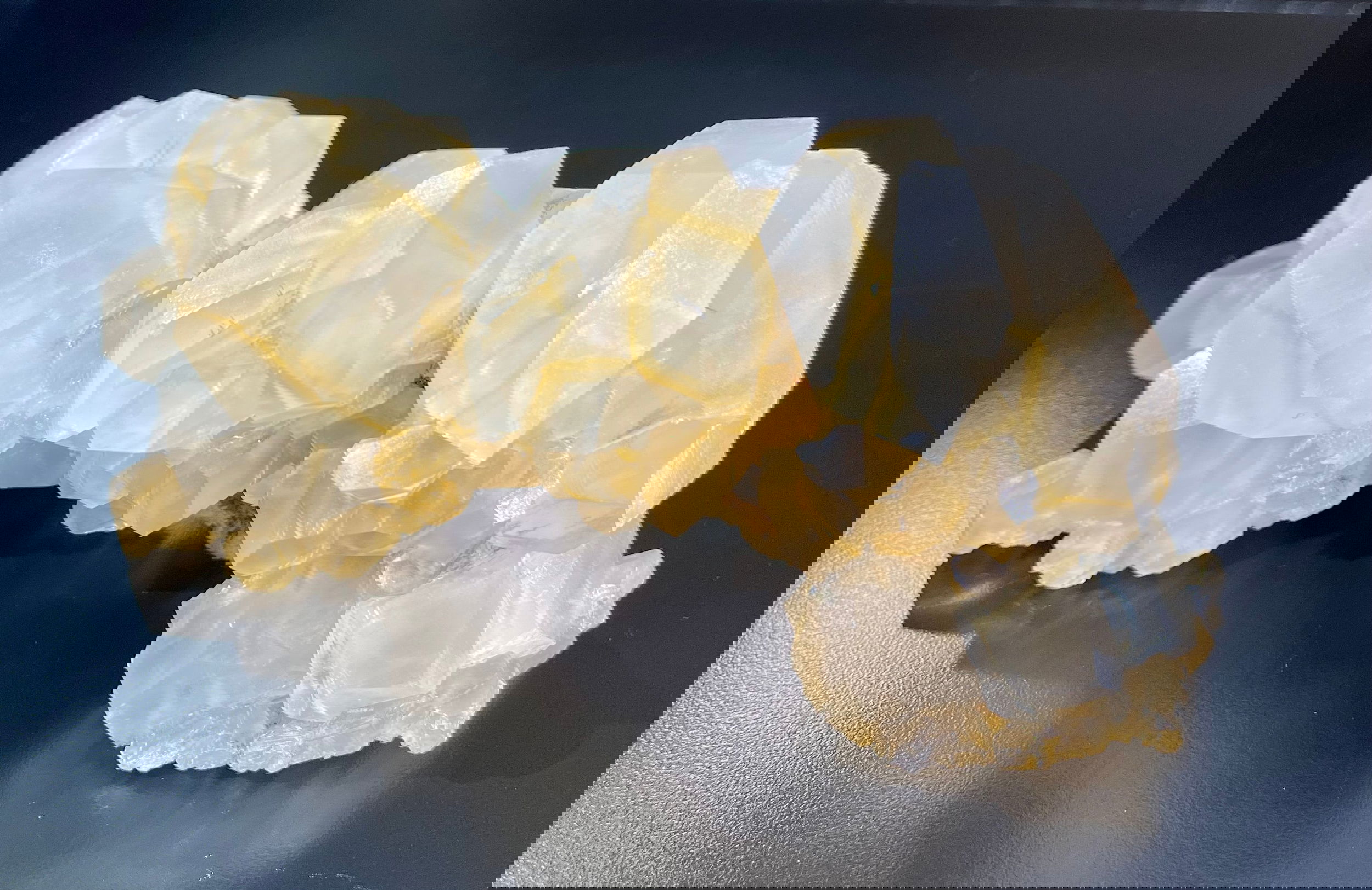 Calcite Perimorph after Marcasite 1.78 lbs.Region Sourced -Hengyang, Hunan Province, ChinaApprox. 3"H x 7"W x 3"D Calcite Mineral Specimen