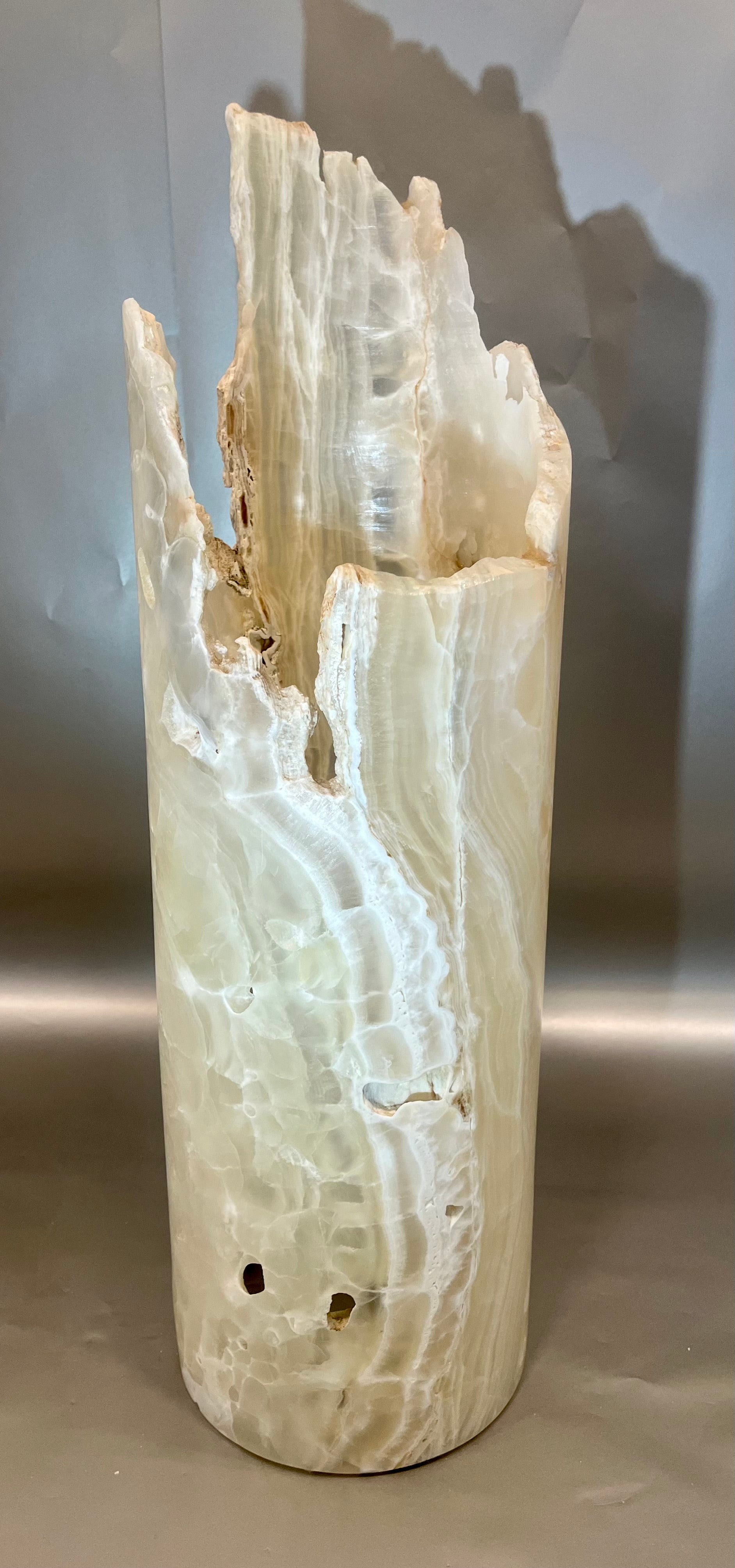 Elegant Large Rustic Onyx Core approx. 25.5" x 7" W. Rustic Onyx Core