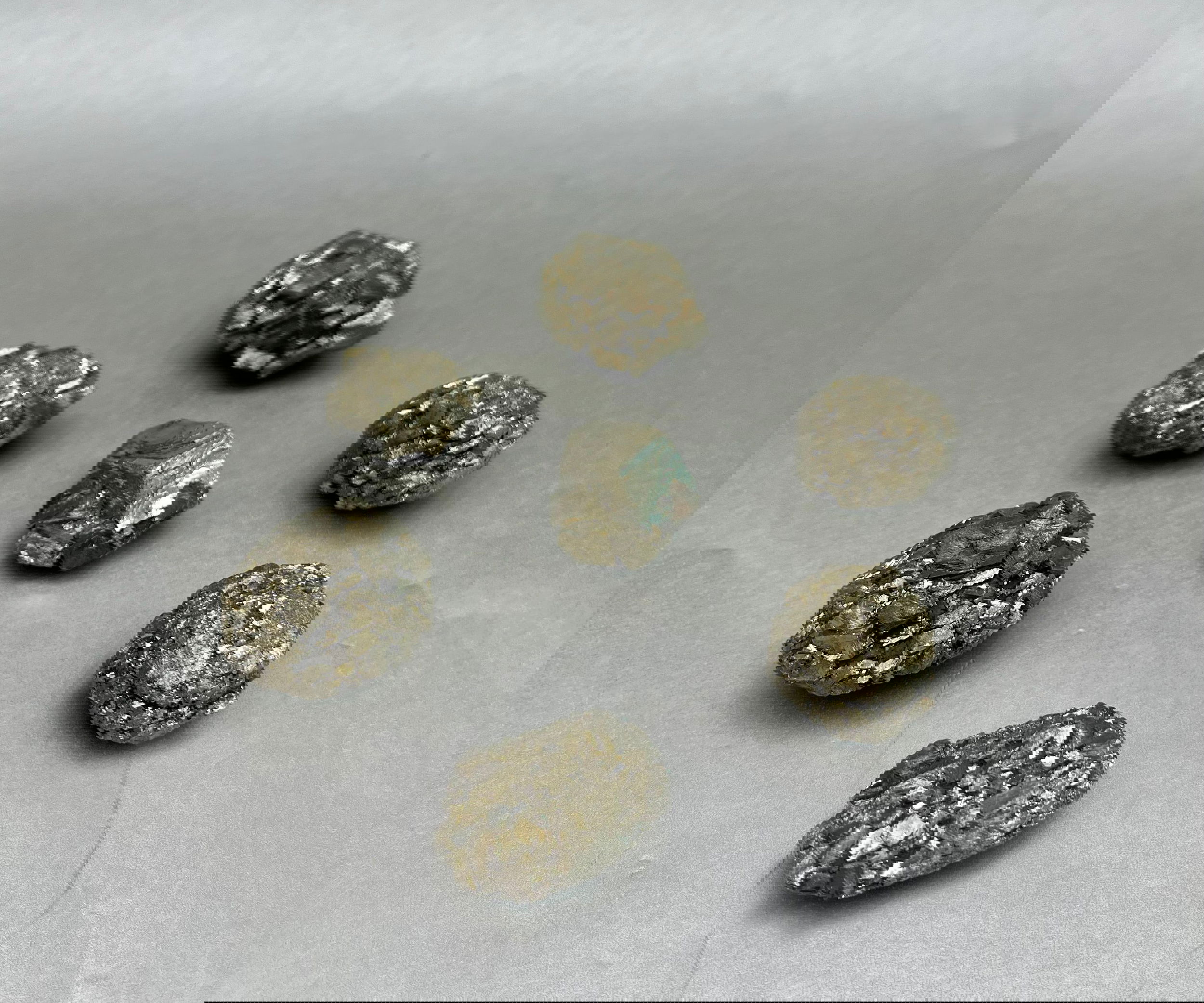 These round Pyrite specimens, also known as "Fool's Gold" are captivating with their golden essence. Individually packed in gift-boxes, (see photo). Order also includes an information sheet. The perfect gift to a curious friend or yourself. Color, Shape, & Size will vary to each piece. (All very similar). Pyrite