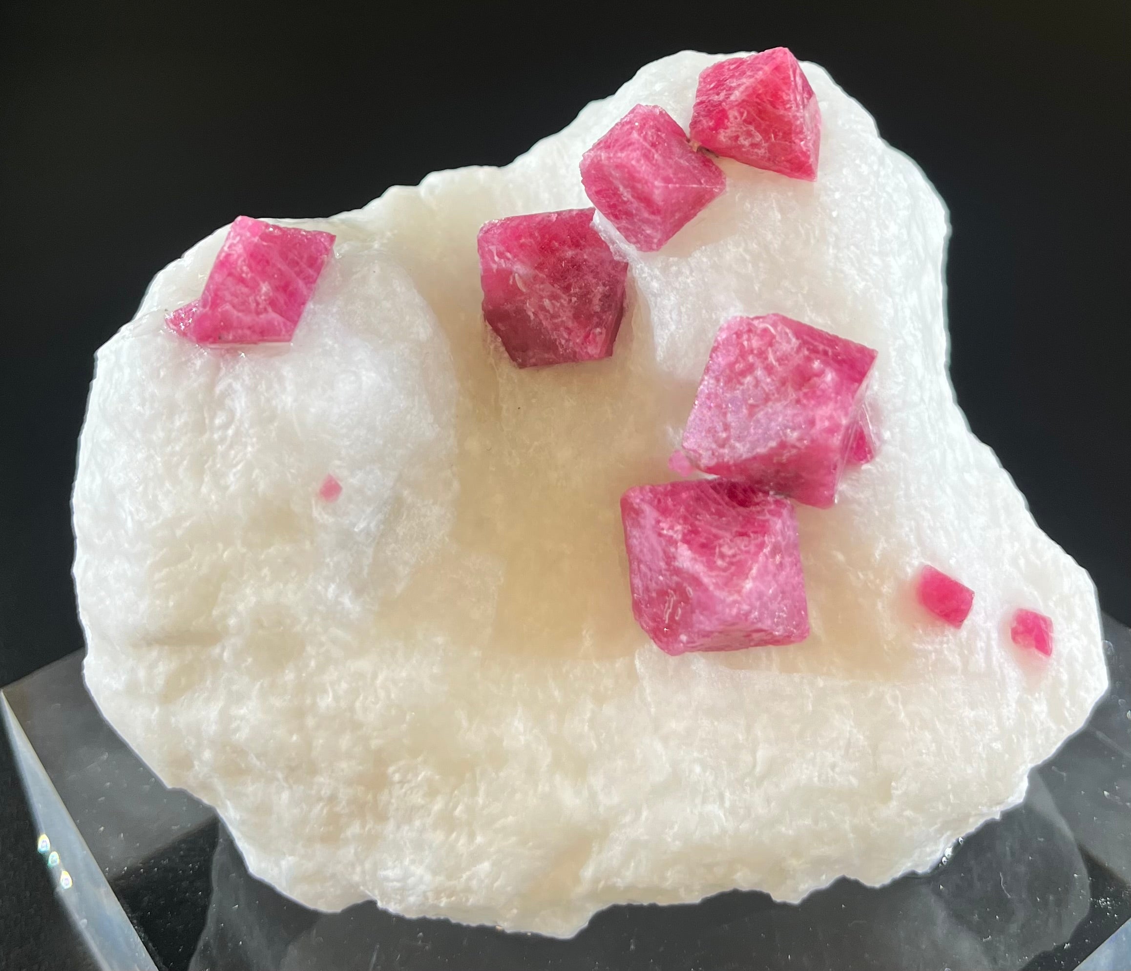 This Spinel specimen is of exceptional quality, mined in the Cong Troi Mine in the Yen Bai Province of Viet Nam. Enjoy the unique beauty of crystal-clear Spinel with experienced craftsmanship. Perfect for collectors and gemstone lovers alike.Approx. 2 3/8"H x 2 3/4"W Spinel Mineral Specimen