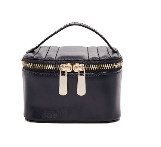 Maria Zip Jewelry Cube in Navy