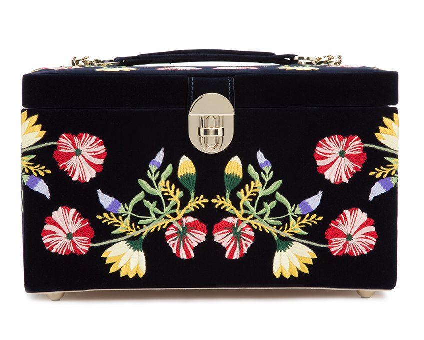 Zoe Medium Jewelry Box - Indigo
