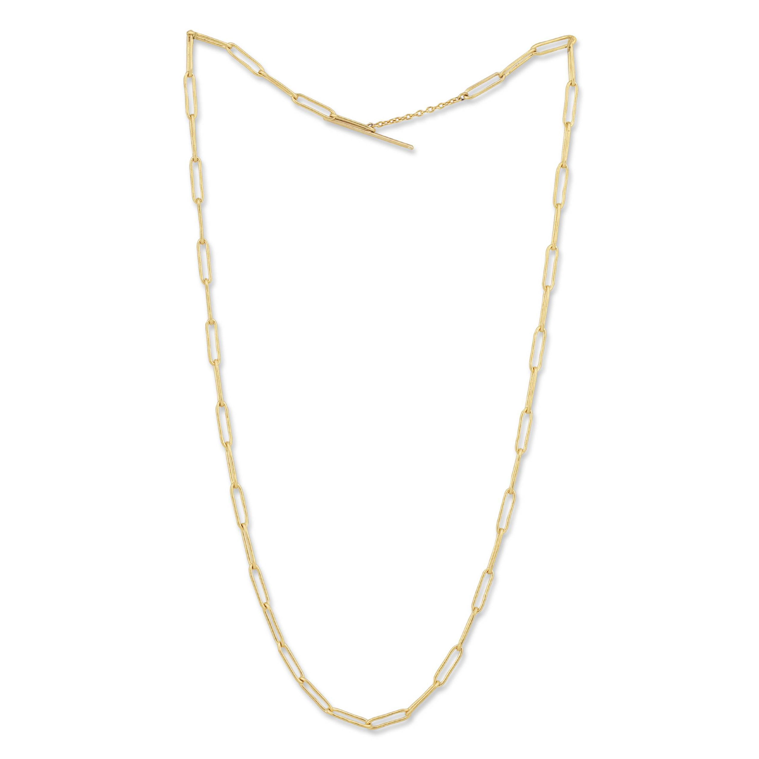 Yellow Gold Paperclip Chain