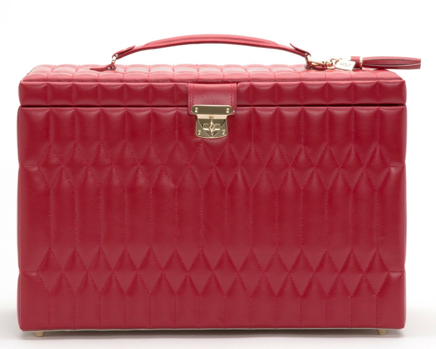 Caroline Extra Large jewelry box - Red