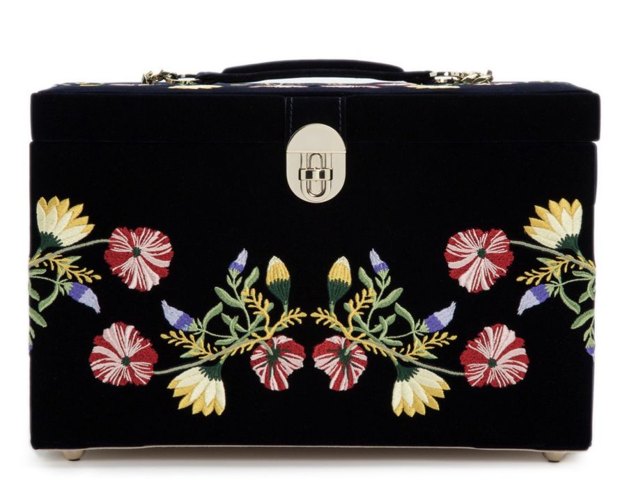 Zoe Large Jewelry Box - Indigo