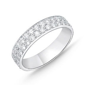 Two Row Eternity Band