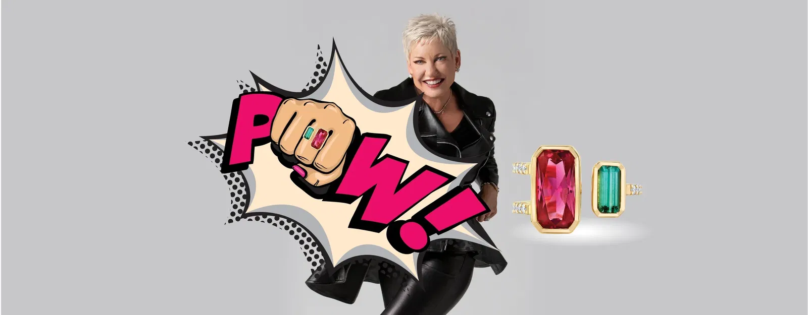 POW Collection jewelry banner