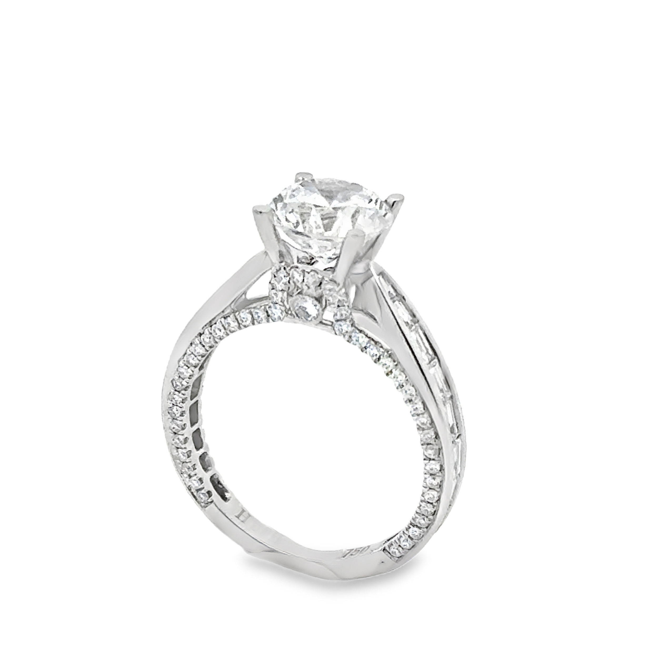 Round & Baguette Semi-Mount